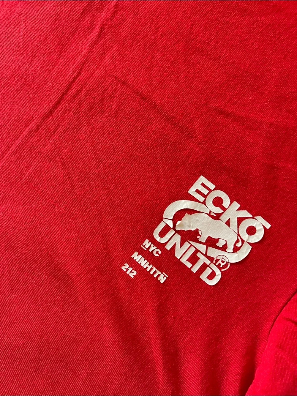 Ecko Unlimited Red Short Sleeve Graphic Pocket Tee